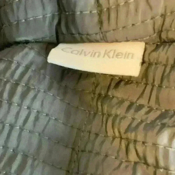 Calvin Klein Women's Olive Green Front & Side Zip Down Jacket Size Small - Picture 8 of 10